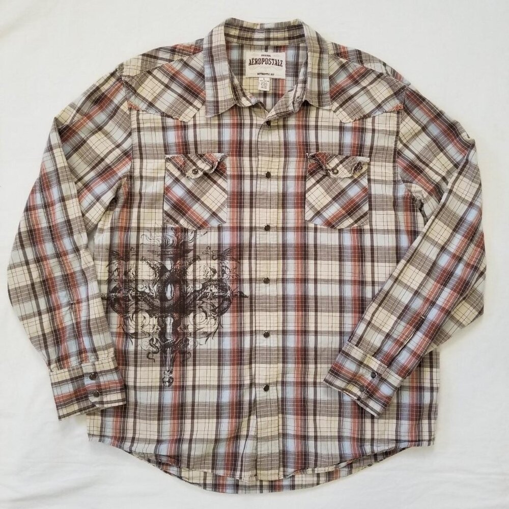 VINTAGE RARE AÉROPOSTALE BUTTON UP
